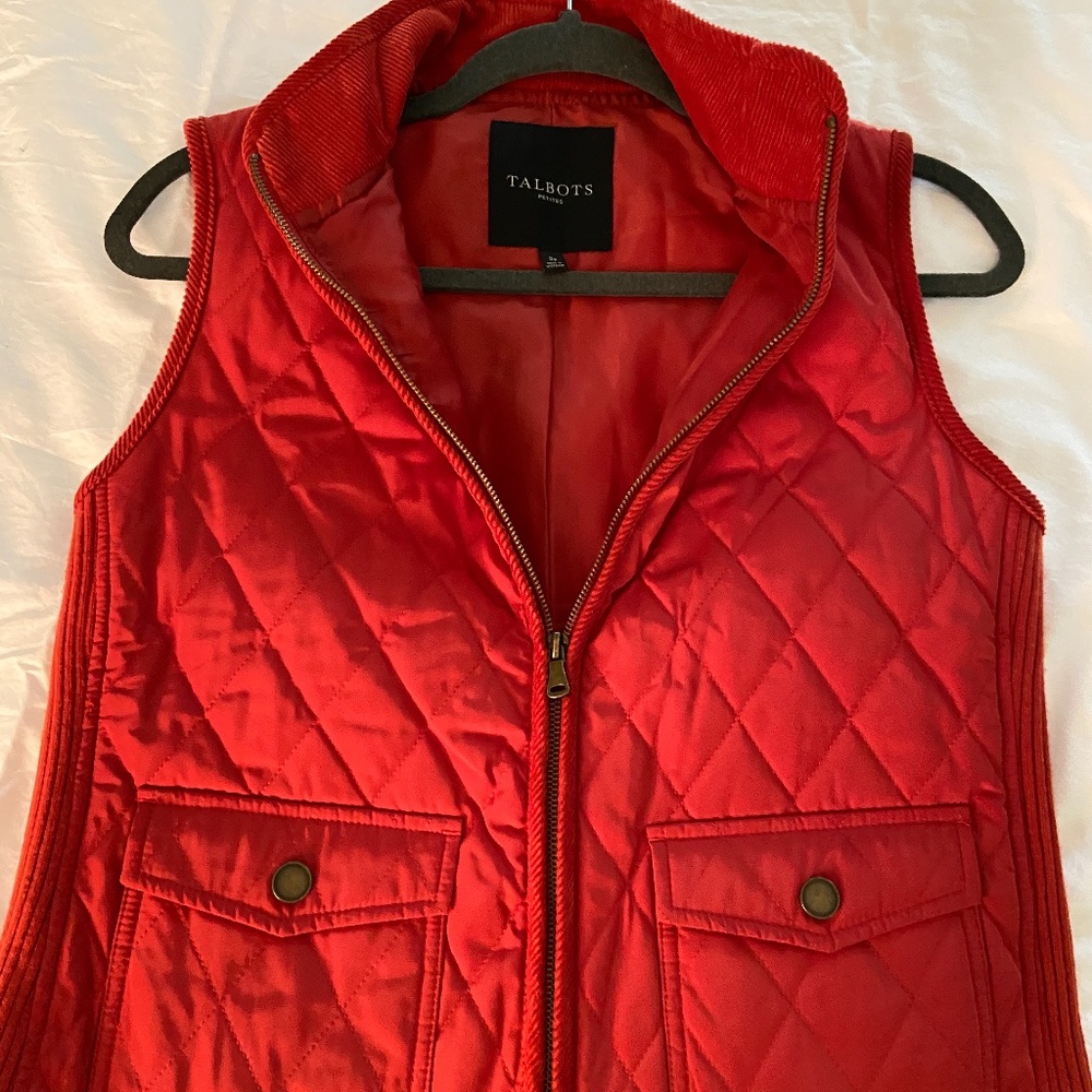 Talbots Rust-Colored Vest  - Women's Small-petite